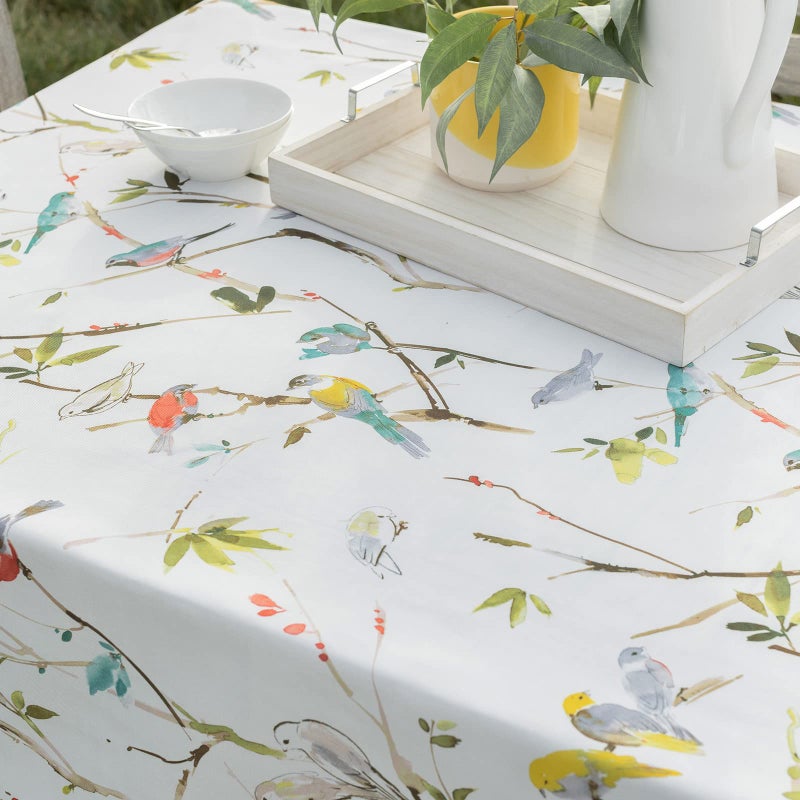 Benson Mills Spillproof Spring/Summer Durable Heavyweight Fabric Indoor Outdoor Tablecloth, Washable Table Cloth for Rectangle Tables, Picnic/Patio Table Covers (60" x 104" Rectangular, Menagerie) - Image 3